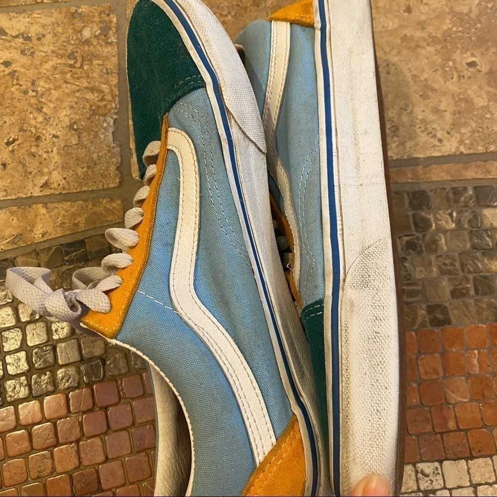 Vans Color Block Multi-Color Shoes Size 8 - image 6